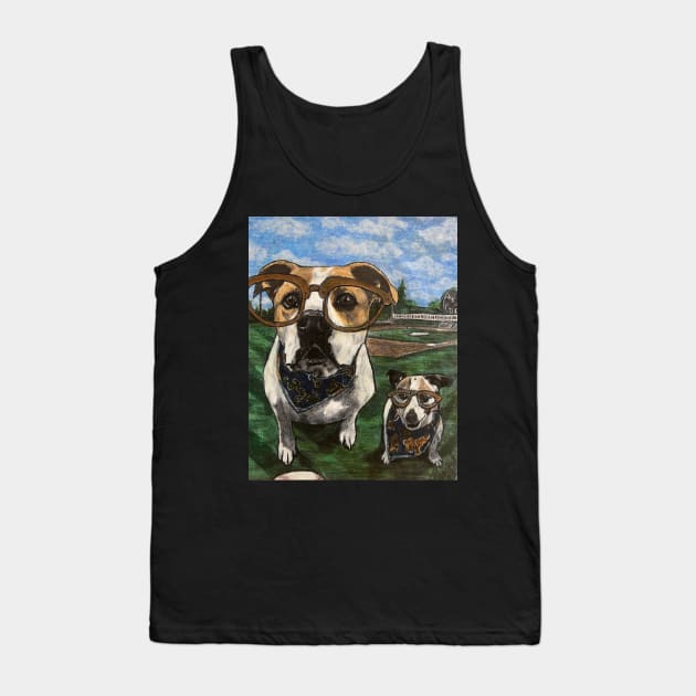 Baseball lovin’ puppy pals Tank Top by Artladyjen